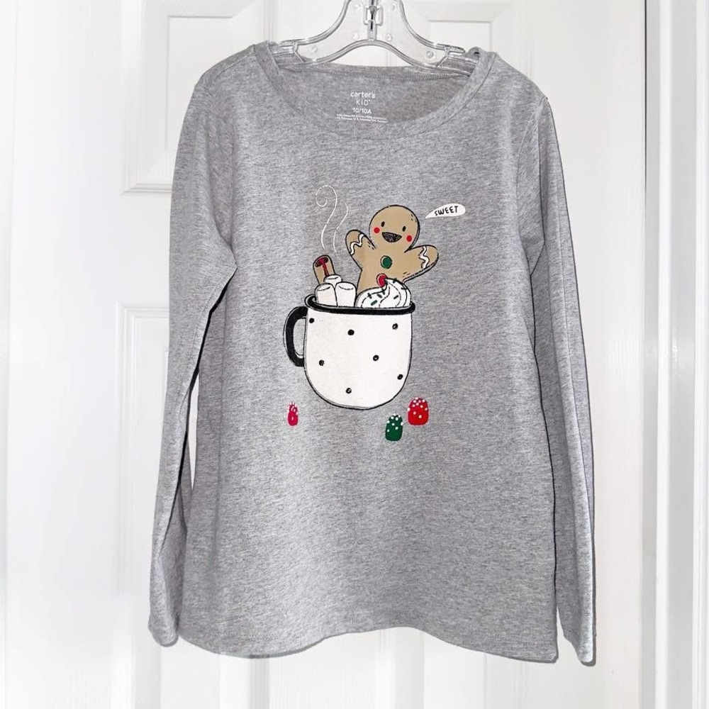 {Carter’s} Hot Cocoa Gingerbread Man Shirt